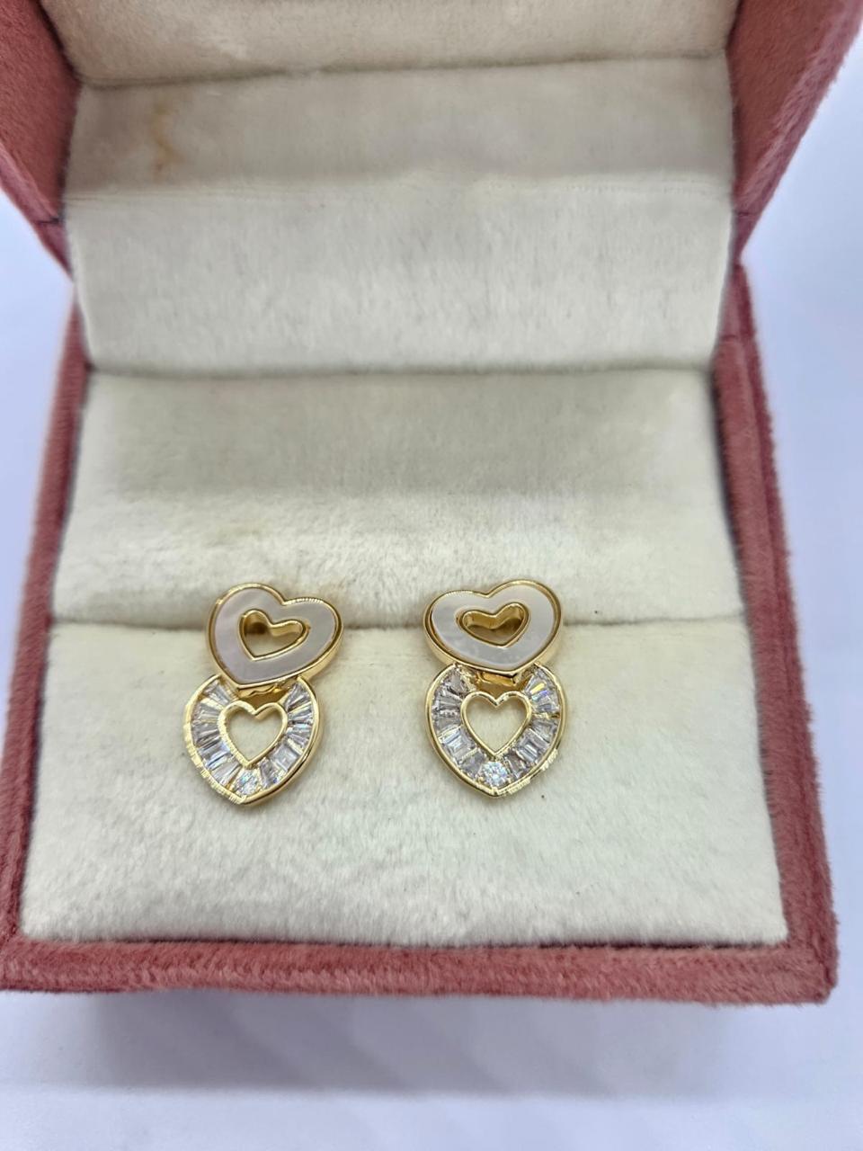 Heart Drop Earrings