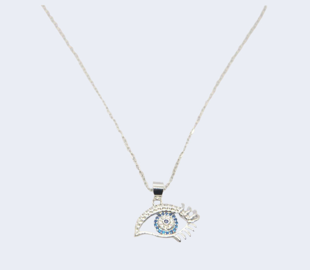 Azure Eye Protection Pendant Necklace