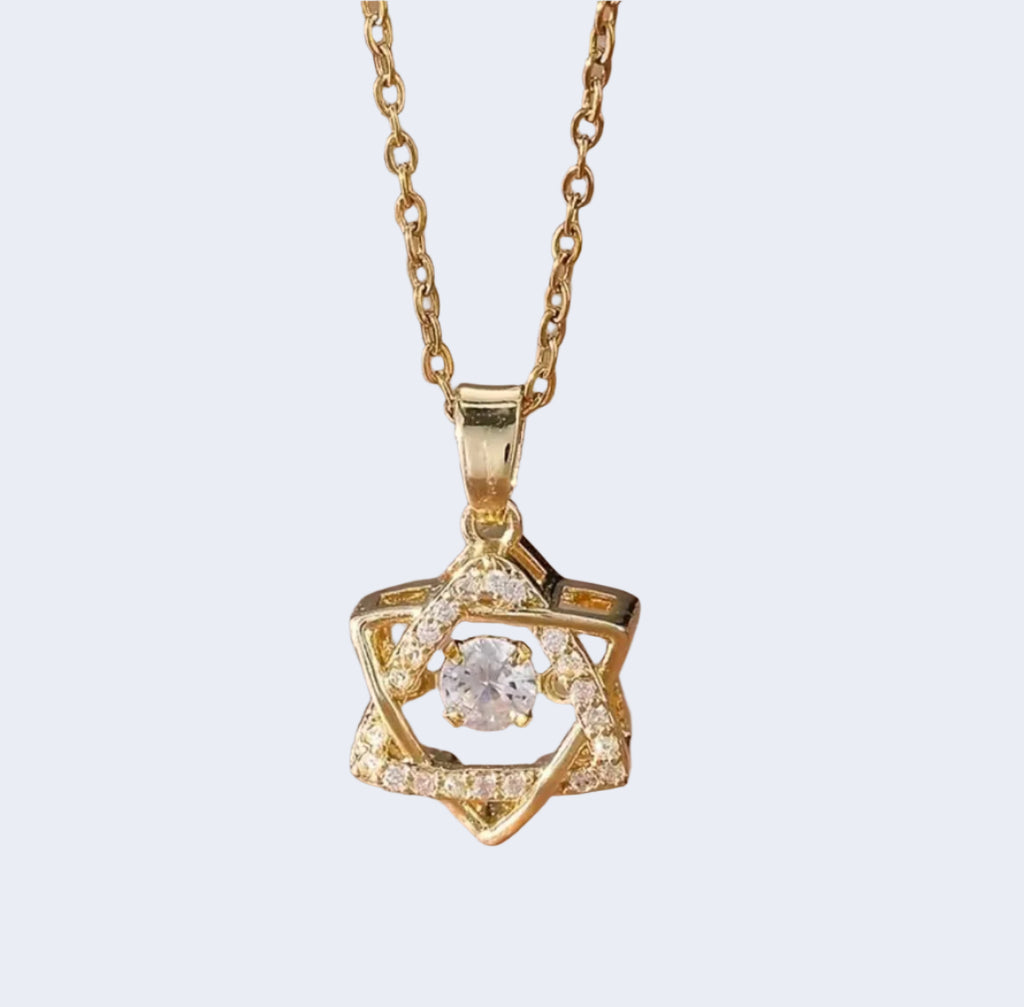 Gold Plated Anti Tarnish Star Elegance Pendant for Girls