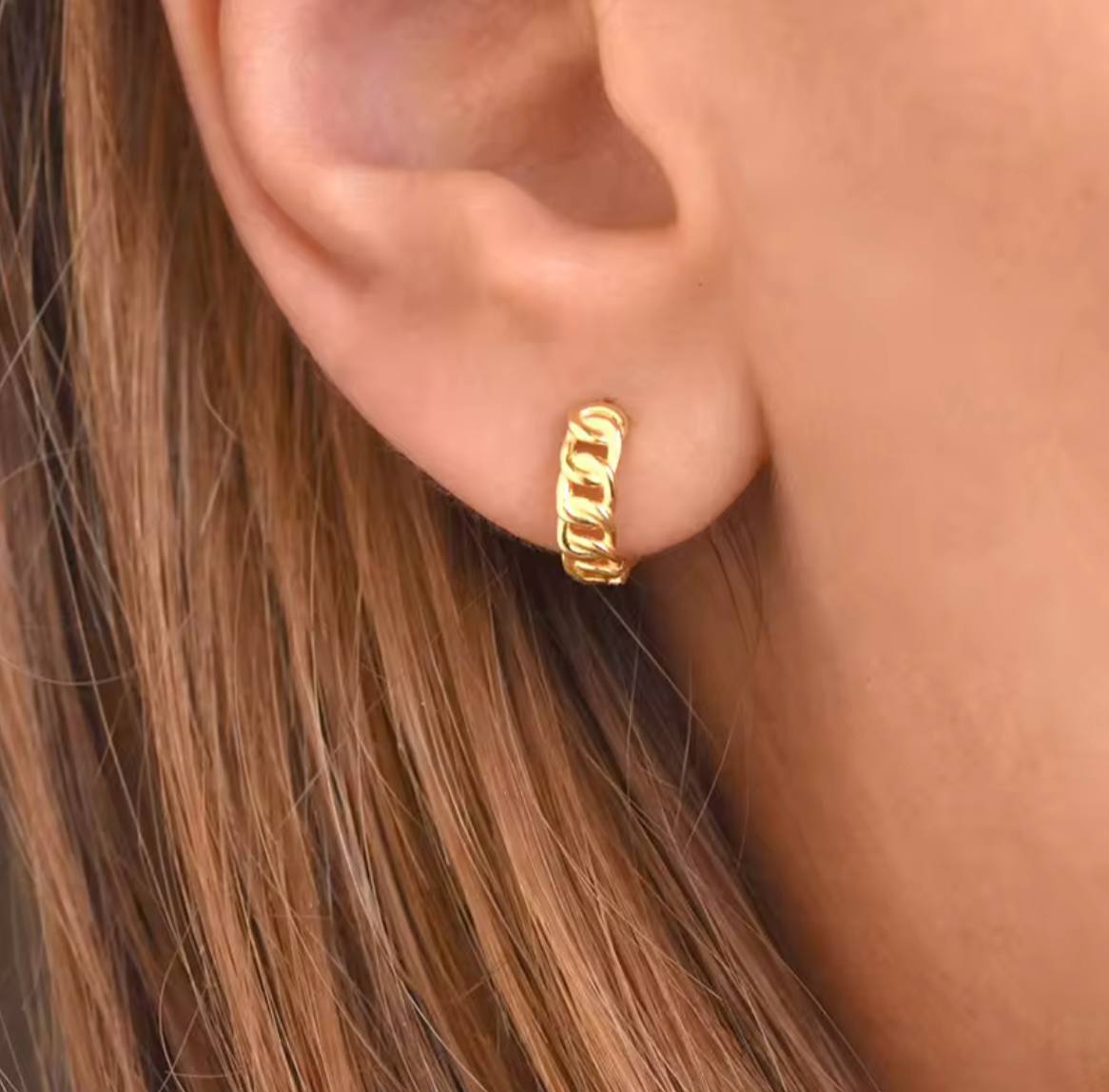Golden Link Mini Hoop