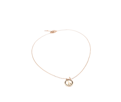 Rose Gold Peace Symbol Necklace