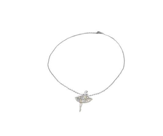 Dancing Elegance Ballerina Pendant Necklace