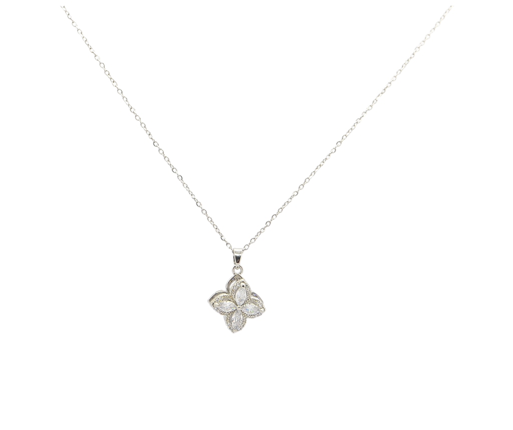 Luxe Petal Floral Pendant Necklace