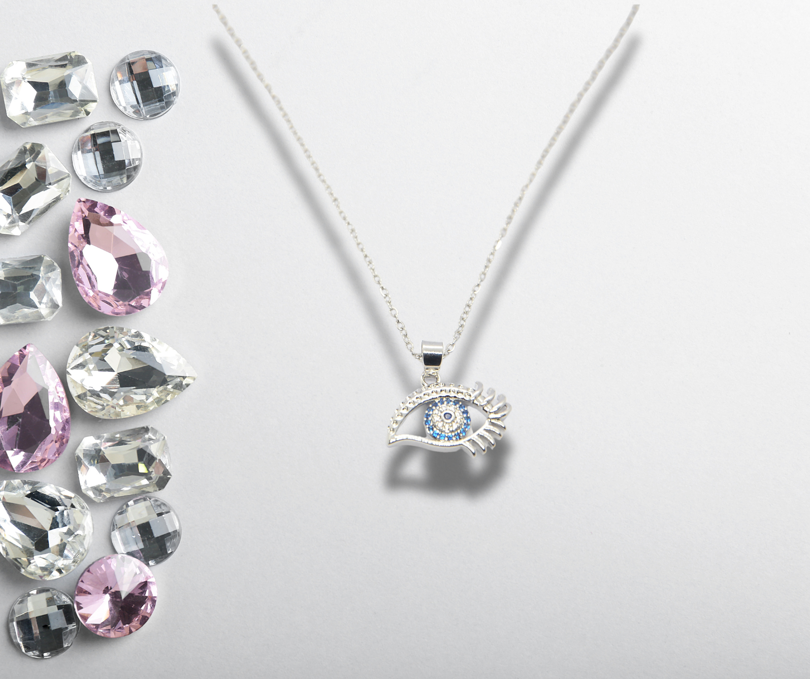 Azure Eye Protection Pendant Necklace