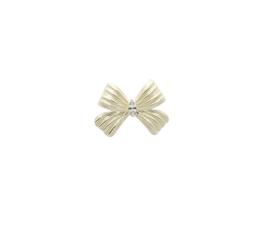 925 Sterling Silver Bow Knot Stud Earrings