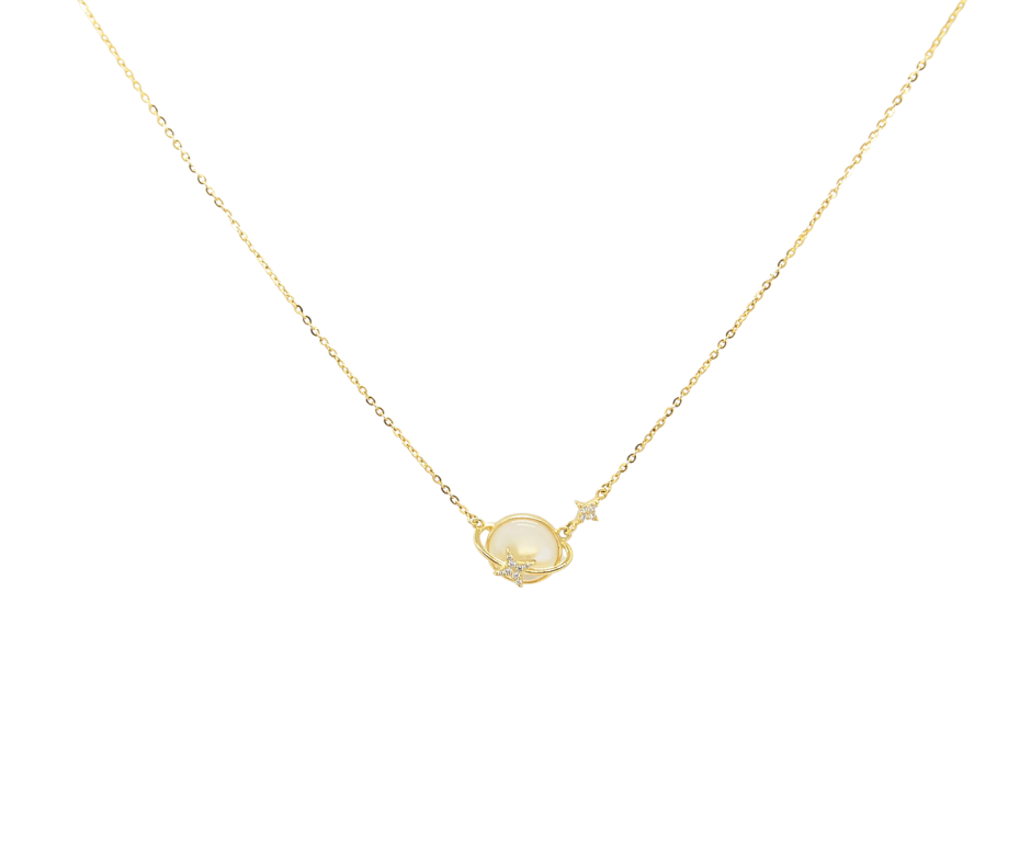 925 Silver Celestial Star Orbit Necklace