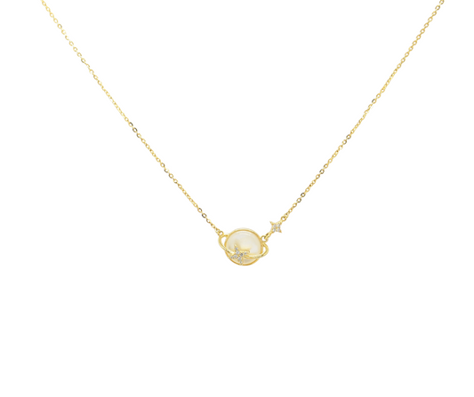 925 Silver Celestial Star Orbit Necklace