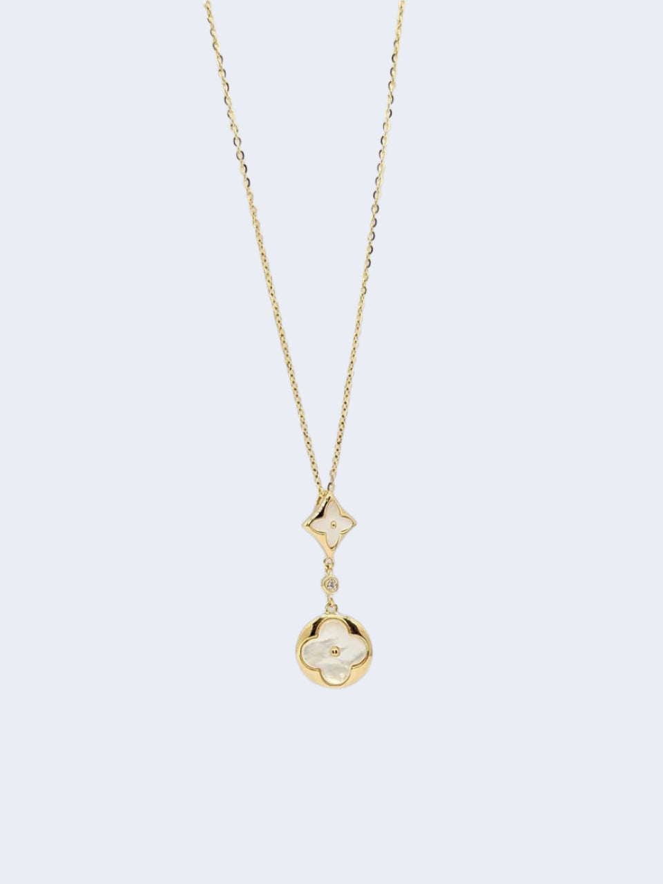 925 Silver - Golden Orbit Necklace