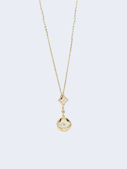 925 Silver - Golden Orbit Necklace