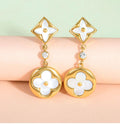 Golden Enchanted Bloom Drop Earrings