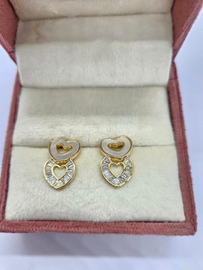 Heart Drop Earrings