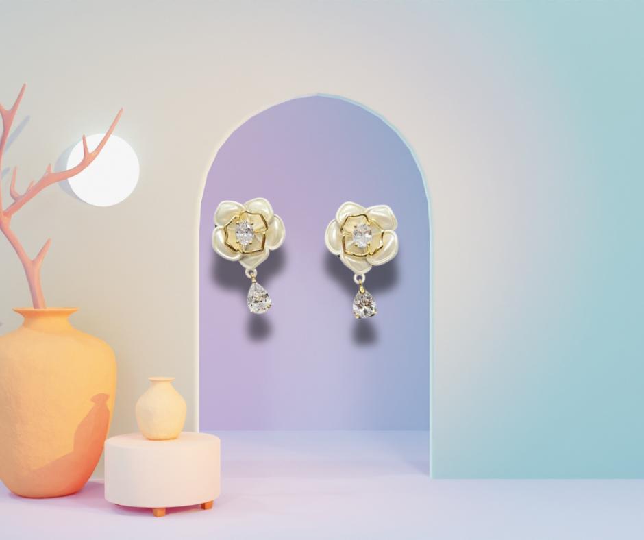 Petal Drop Elegance Earrings