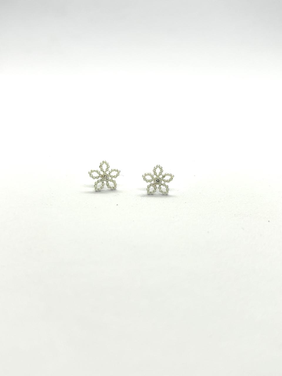 Petal Glow Silver Studs