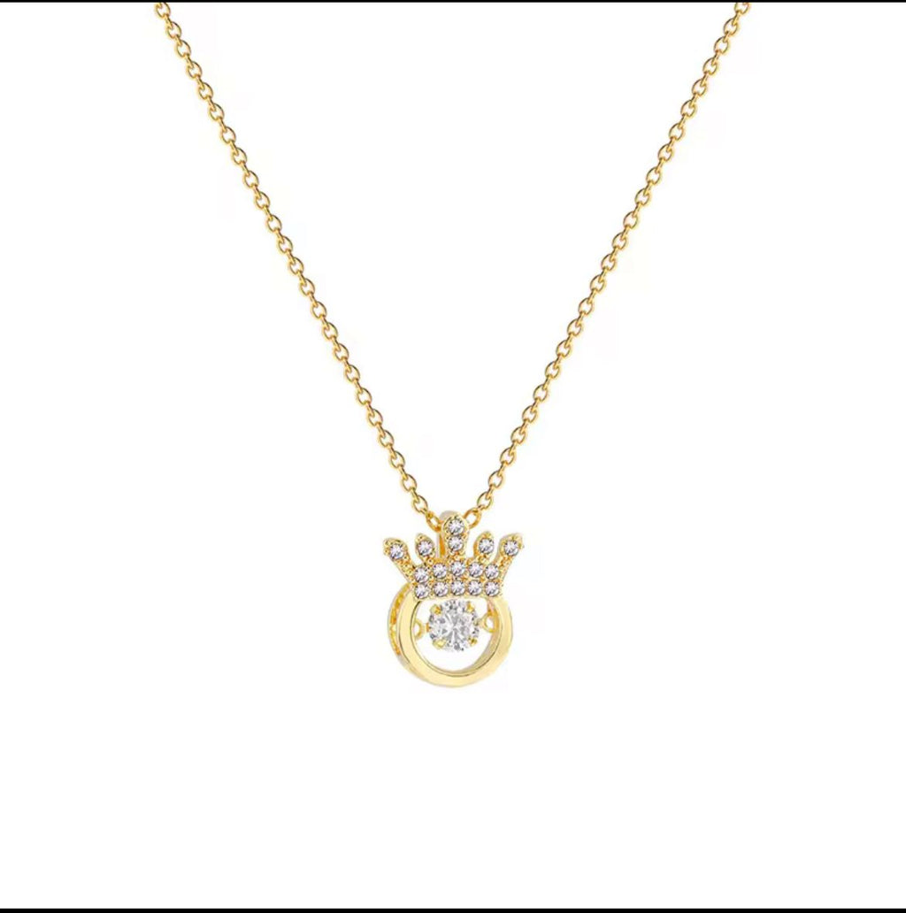 925 Silver Crown Chain Pendant - Silver Gift for Her