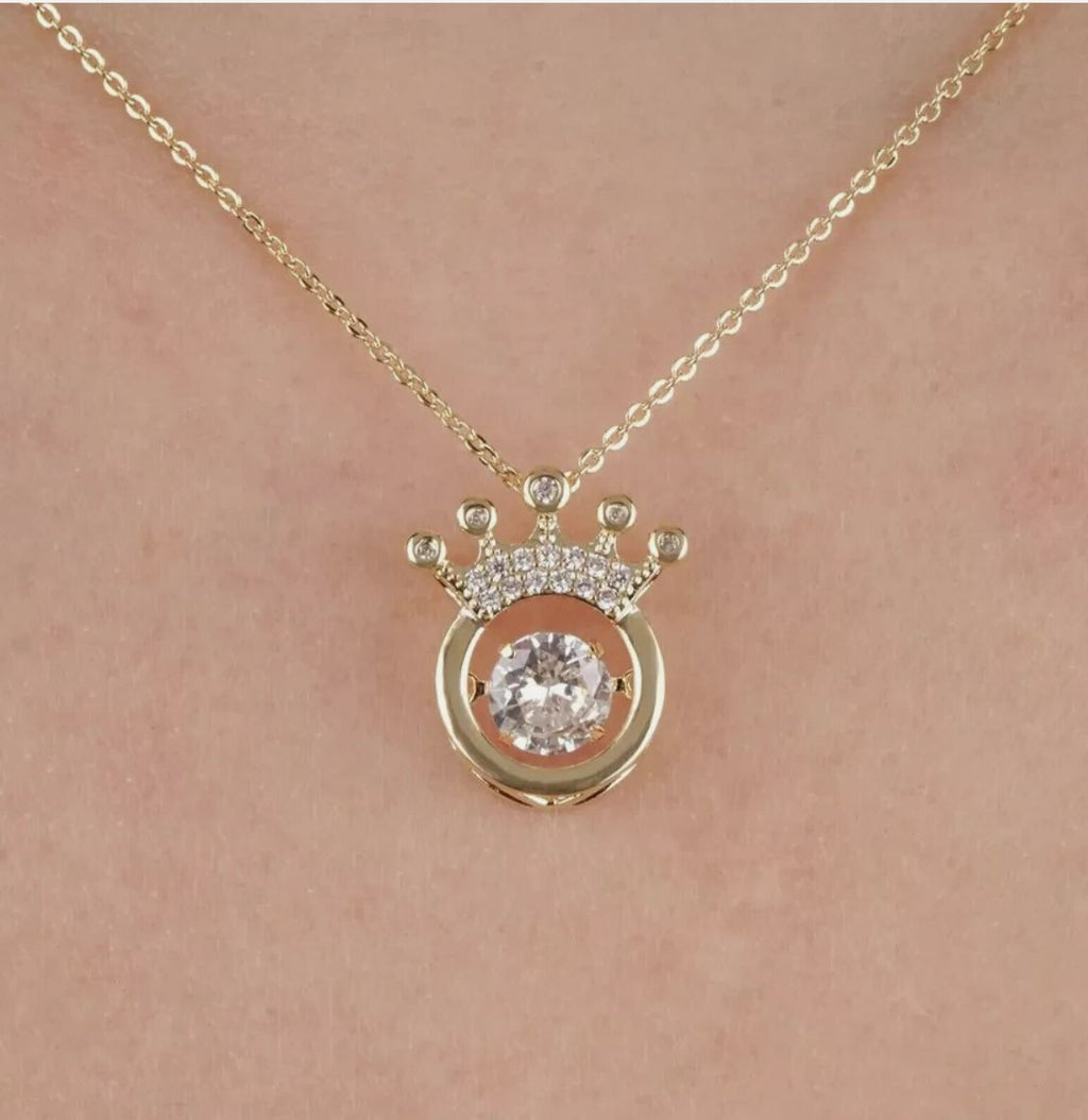 925 Silver Crown Chain Pendant - Silver Gift for Her