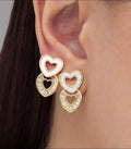 Heart Drop Earrings