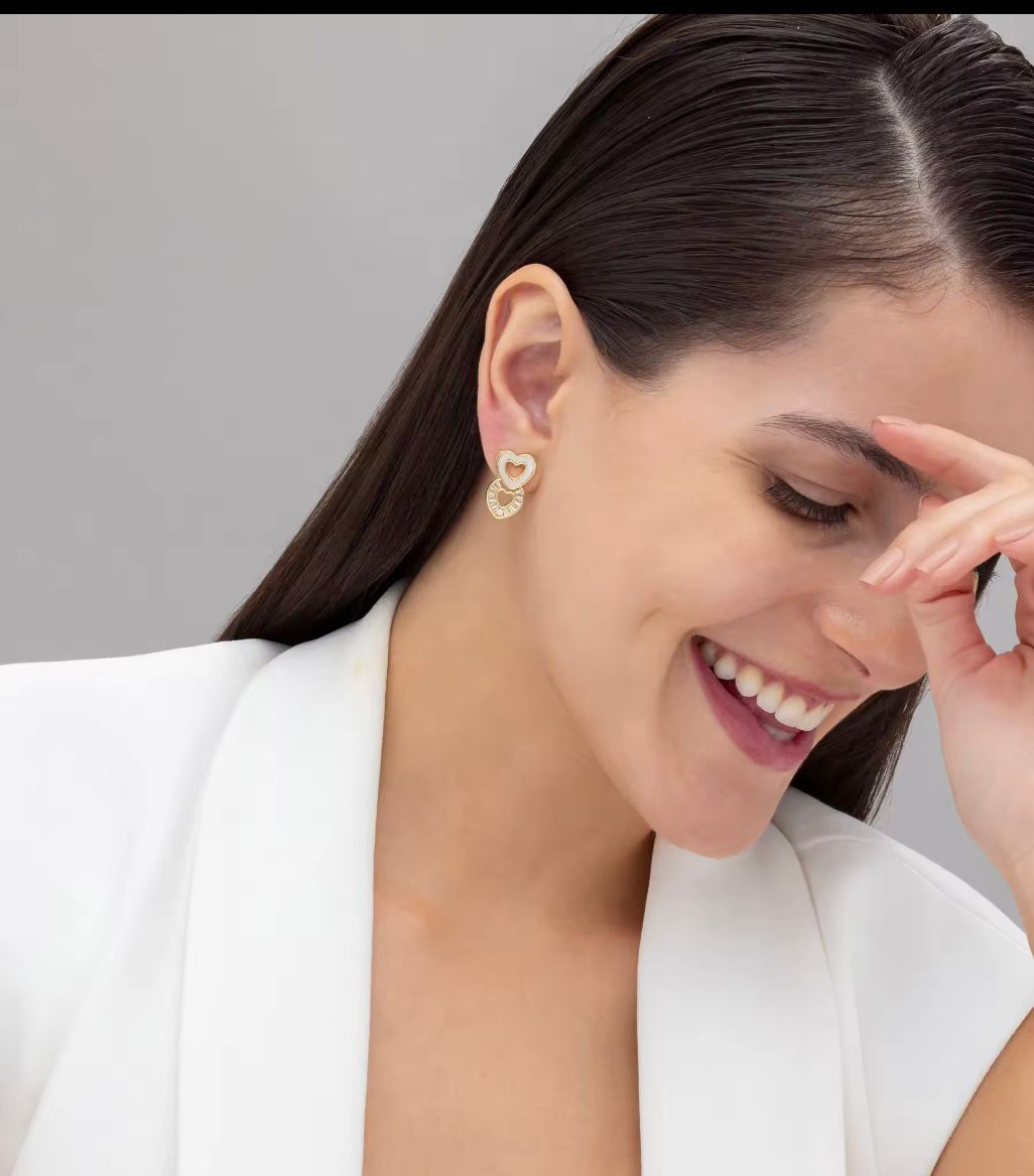 Heart Drop Earrings