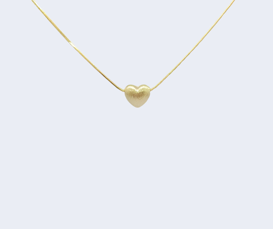 Golden Heart Elegance Pendant Necklace