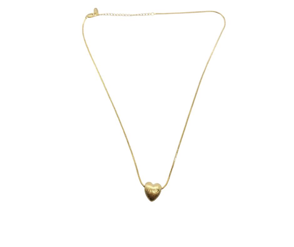 Golden Heart Elegance Pendant Necklace